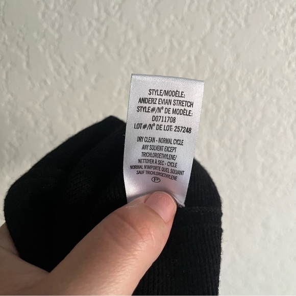 THEORY Knit Flit and Flare Black Dress Size Size Large - Picture 12 of 12